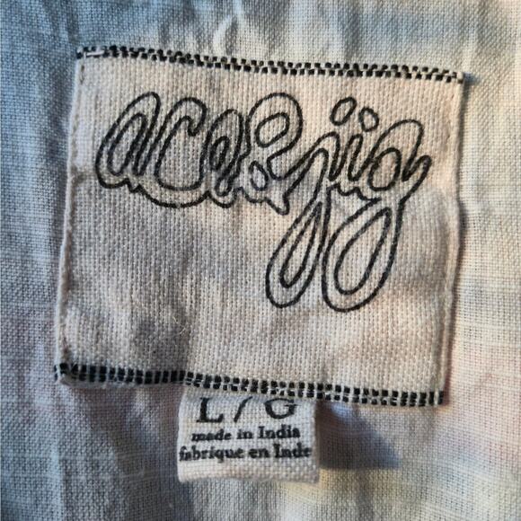 Ace & Jig Striped Rainbow Romper Jumpsuit $345 Organic Cotton Womens Large EUC - Picture 8 of 12